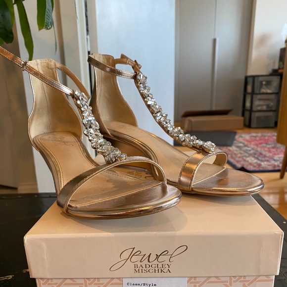Badgley Mischka Shoes Badgley Mischka Rose Gold Wedding Shoes